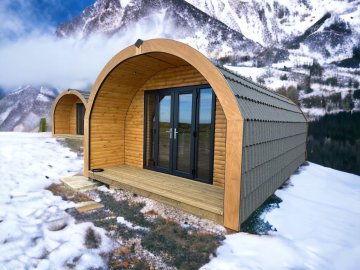 Glamping Pods built by UK Manufacturer Holmcroft Cabins